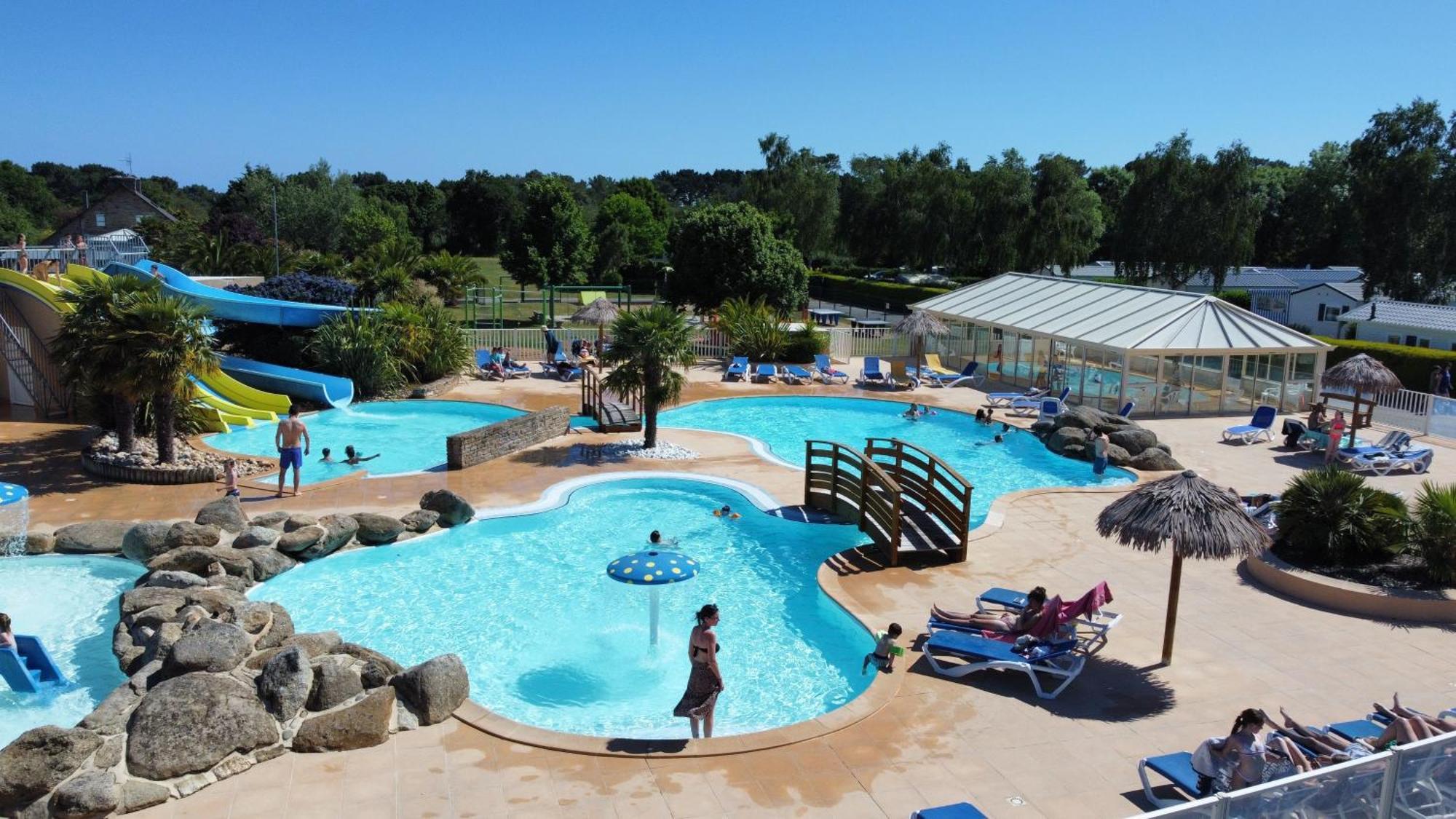 Camping De La Plage De Cleut-Rouz Fouesnant Exterior foto