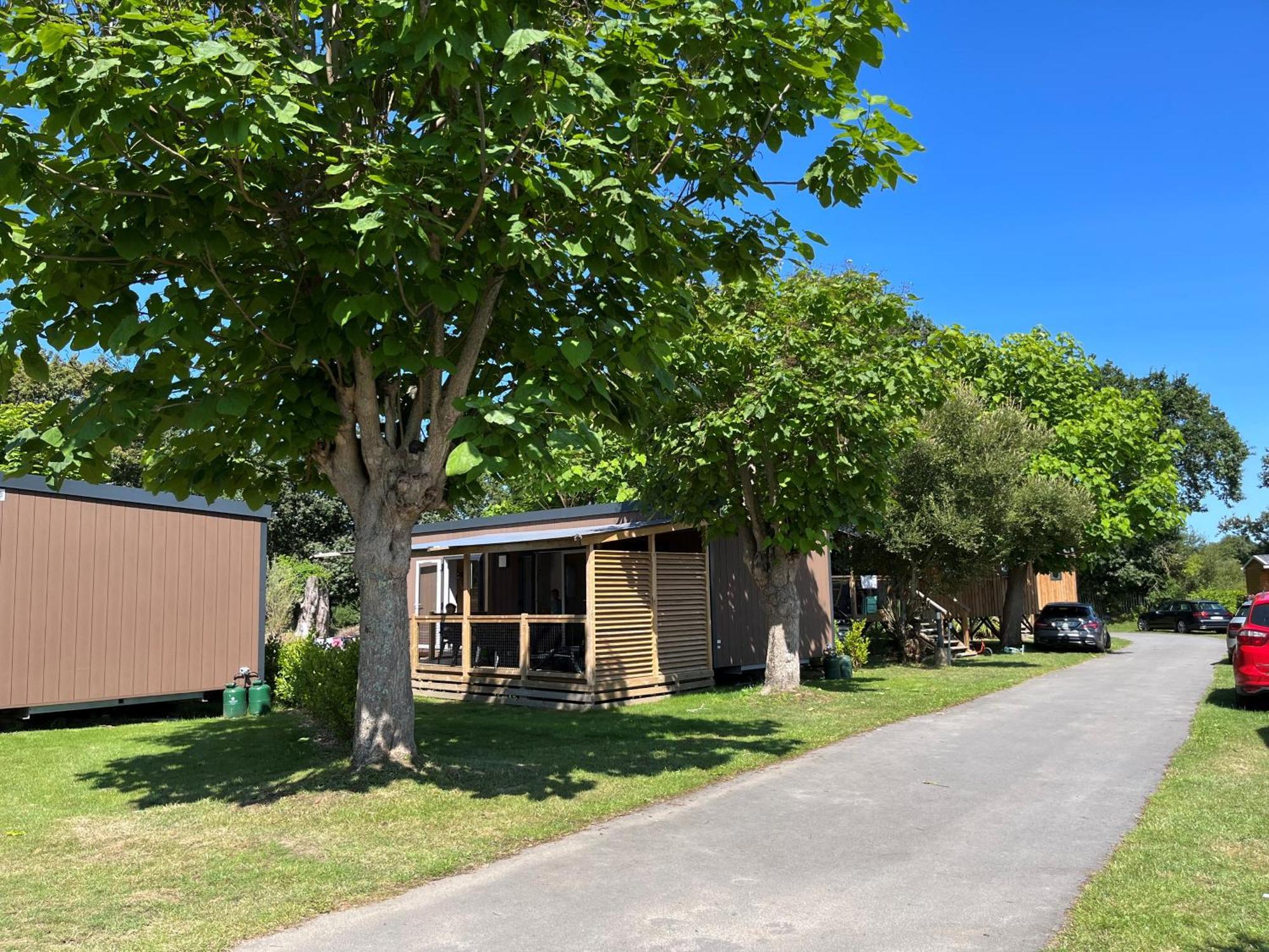Camping De La Plage De Cleut-Rouz Fouesnant Exterior foto